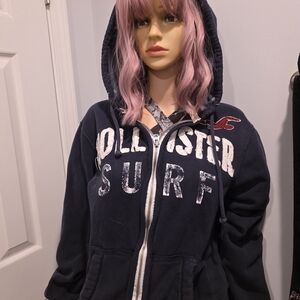 Hollister Navy Surf Hoodie